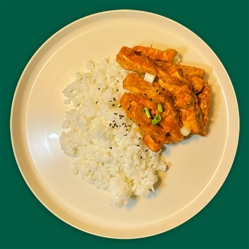 parmesan chicken rice meal