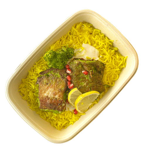 GRILLE FISH WITH RICE