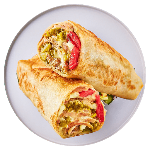 Halloumi chicken wrap